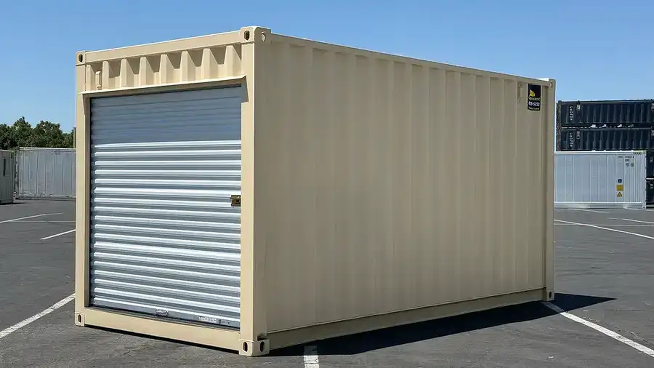 16ft New Storage Container With Roll-Up Door - photo 1
