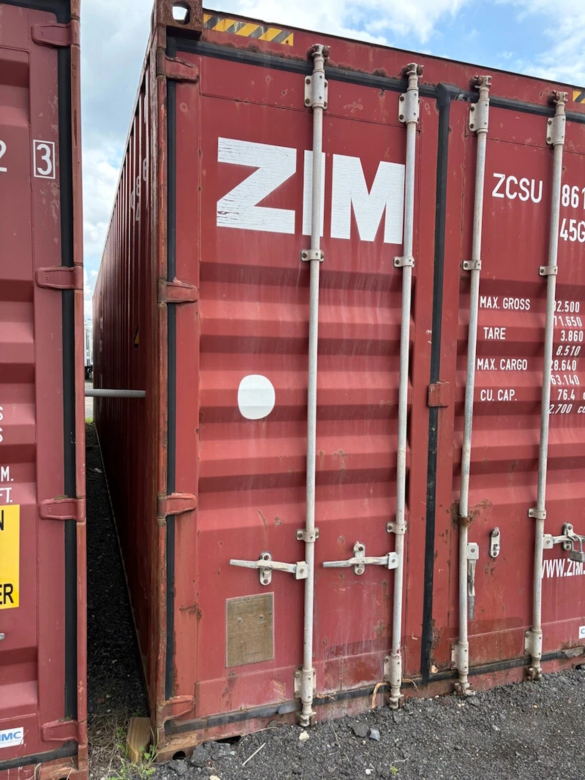 45ft Steel Shipping Container Red - Used - photo 2