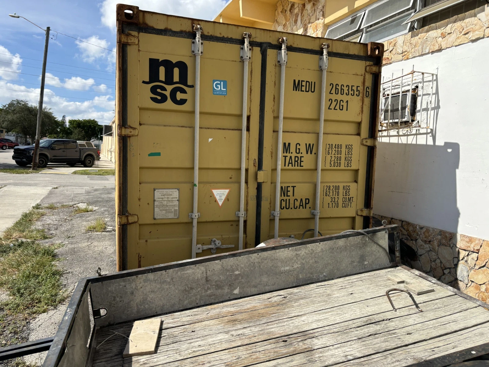 20ft Conex Shipping & Storage Container - Yellow/Gold - photo 3