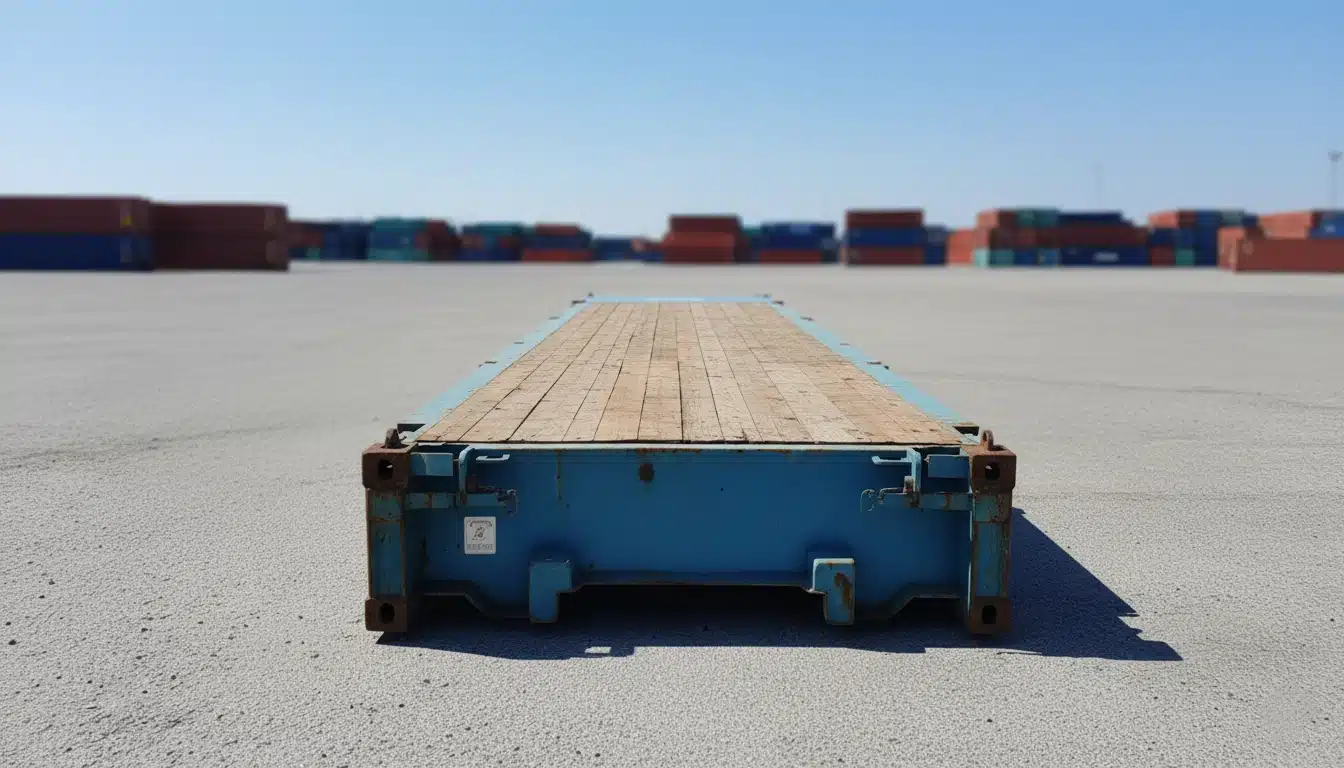 40-Foot Flat Rack Shipping Container - Cargo-Worthy - photo 3