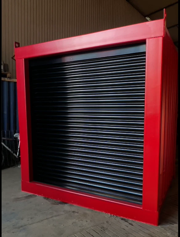 6ft Bespoke Roller Shuttered Shipping Container \| Motorized Coiling Door - photo 1