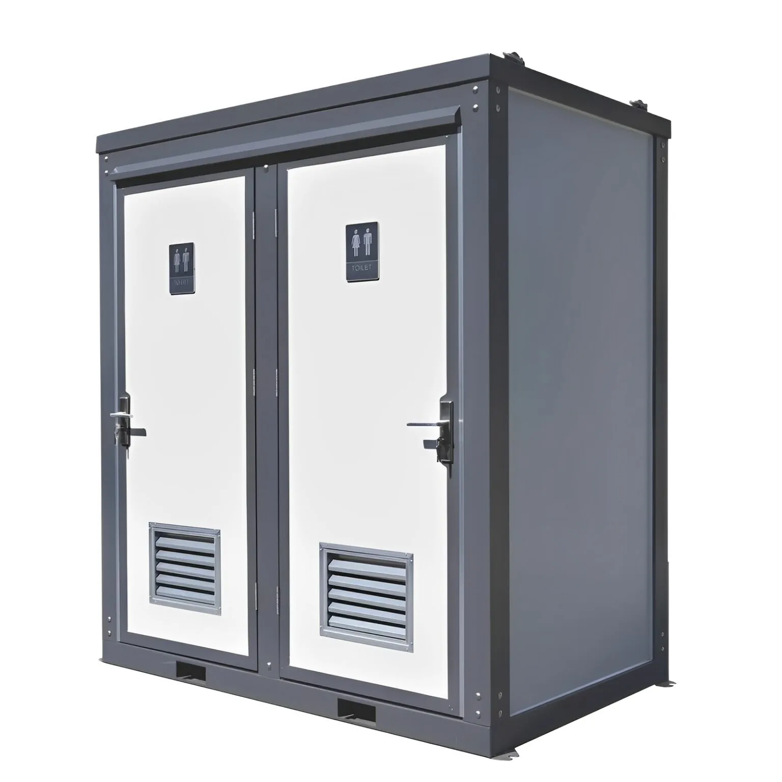 Dual Portable Toilet and Bathroom - Mobile Restroom with Sink 110V - photo 1
