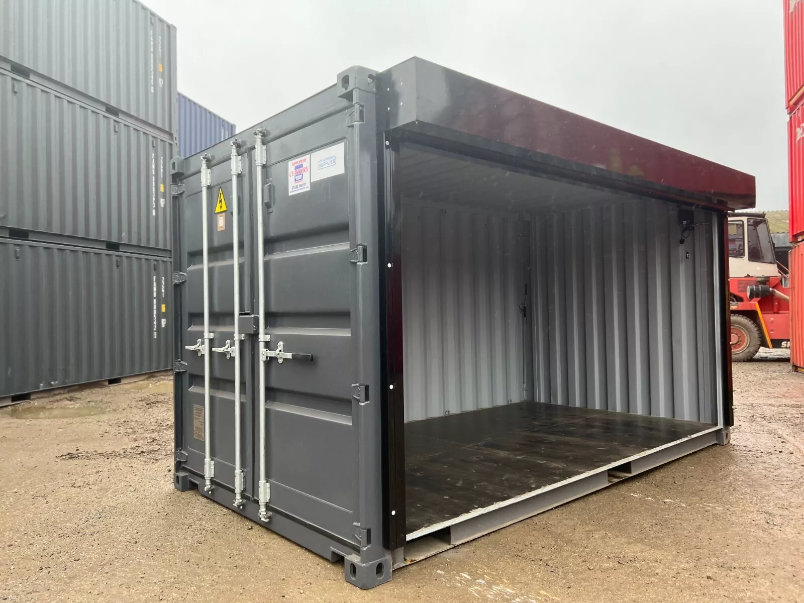 Shipping Container with Electrified Full Roll Up Side Opening - photo 5