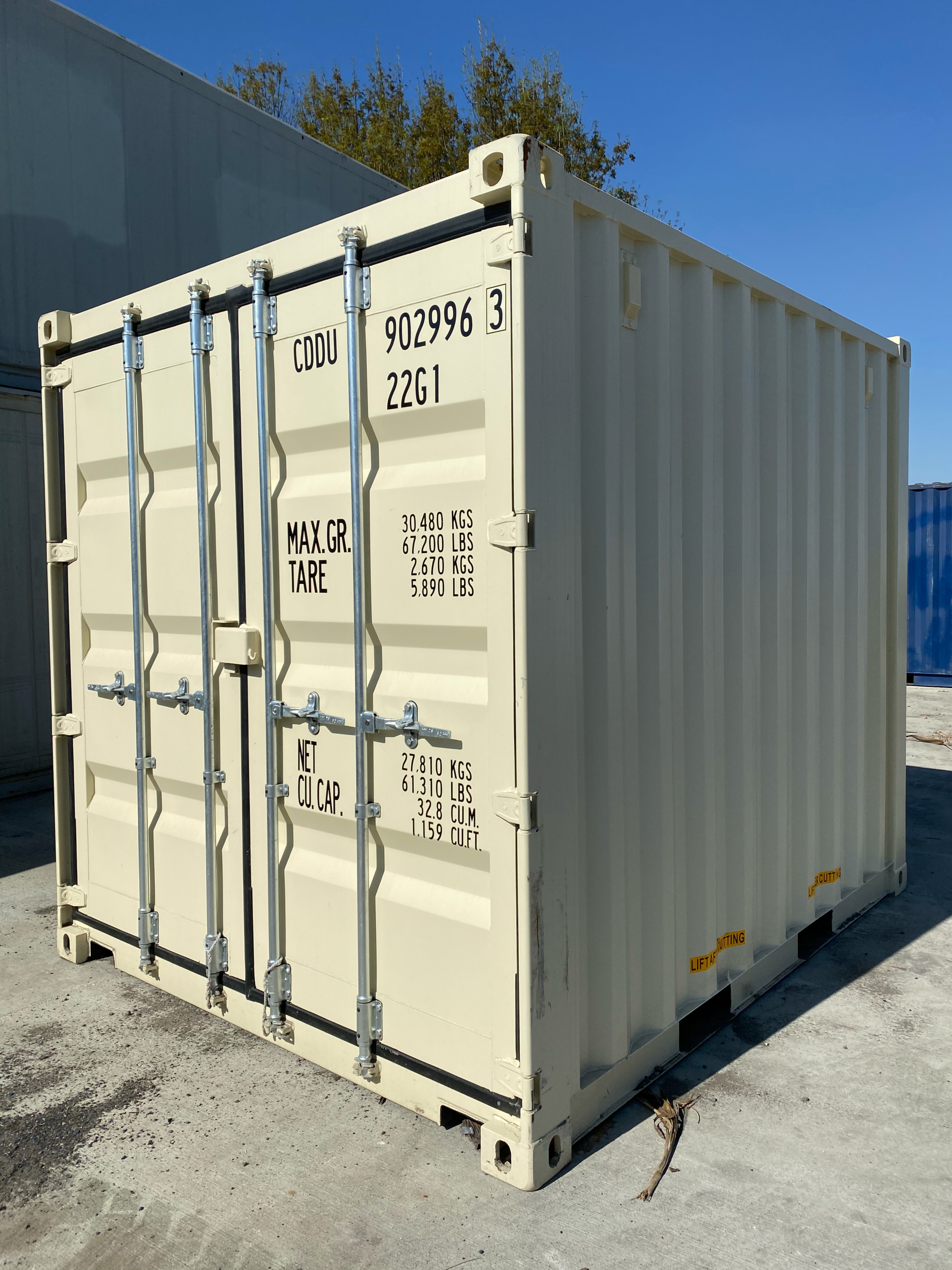 10ft Standard Non-Iso Container - photo 1