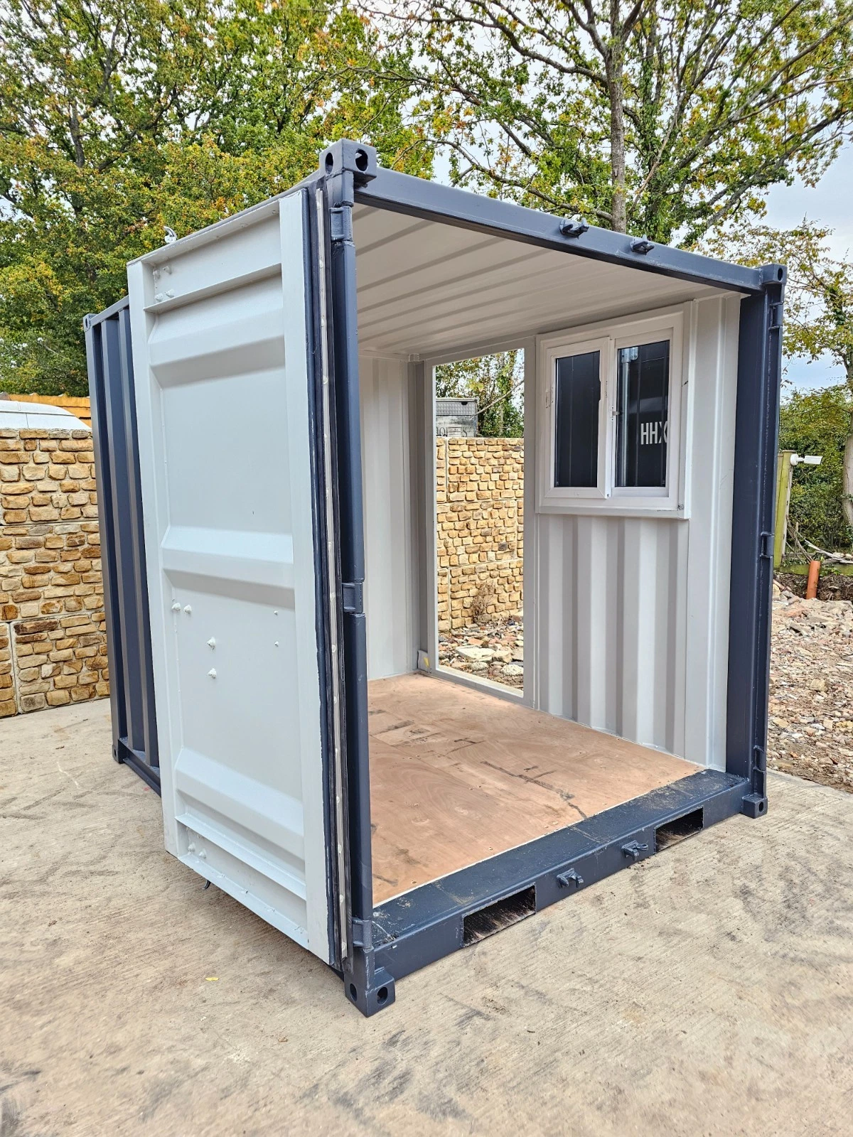 8ft Shipping Container Site Safe Lock Up Box Toolbox - photo 1