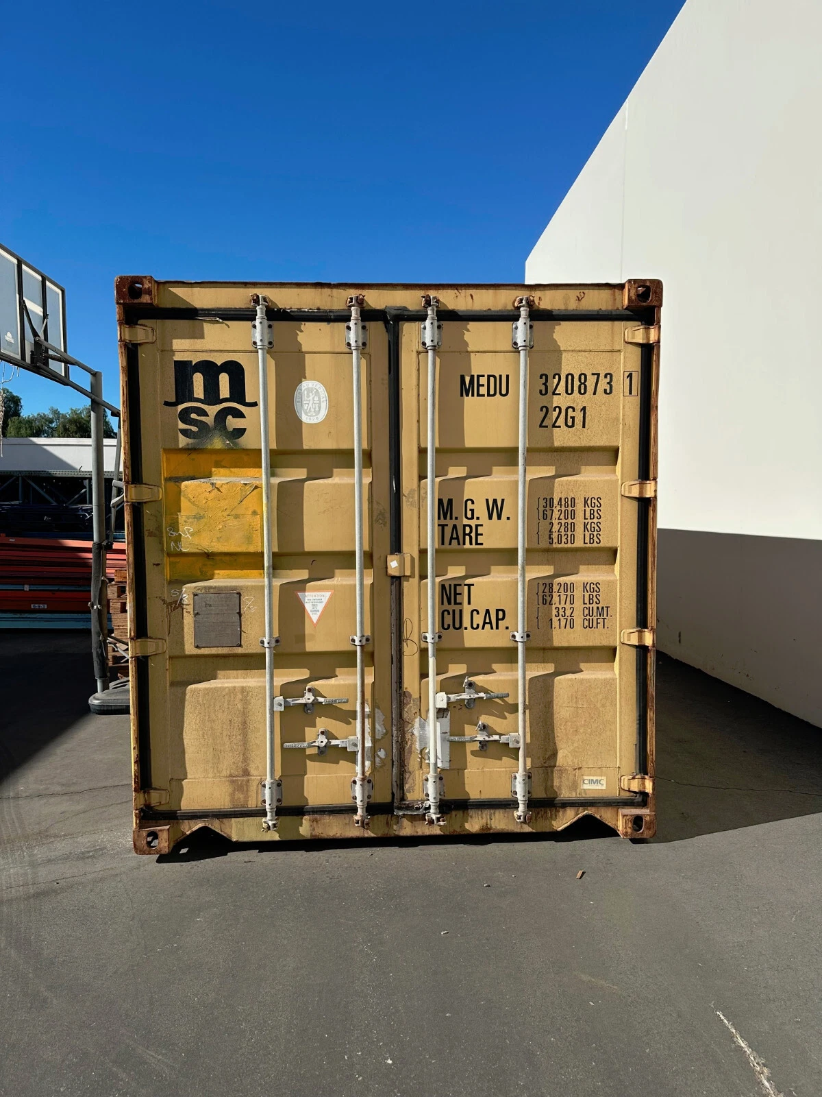 20ft Conex Shipping & Storage Container - Yellow/Gold - photo 6