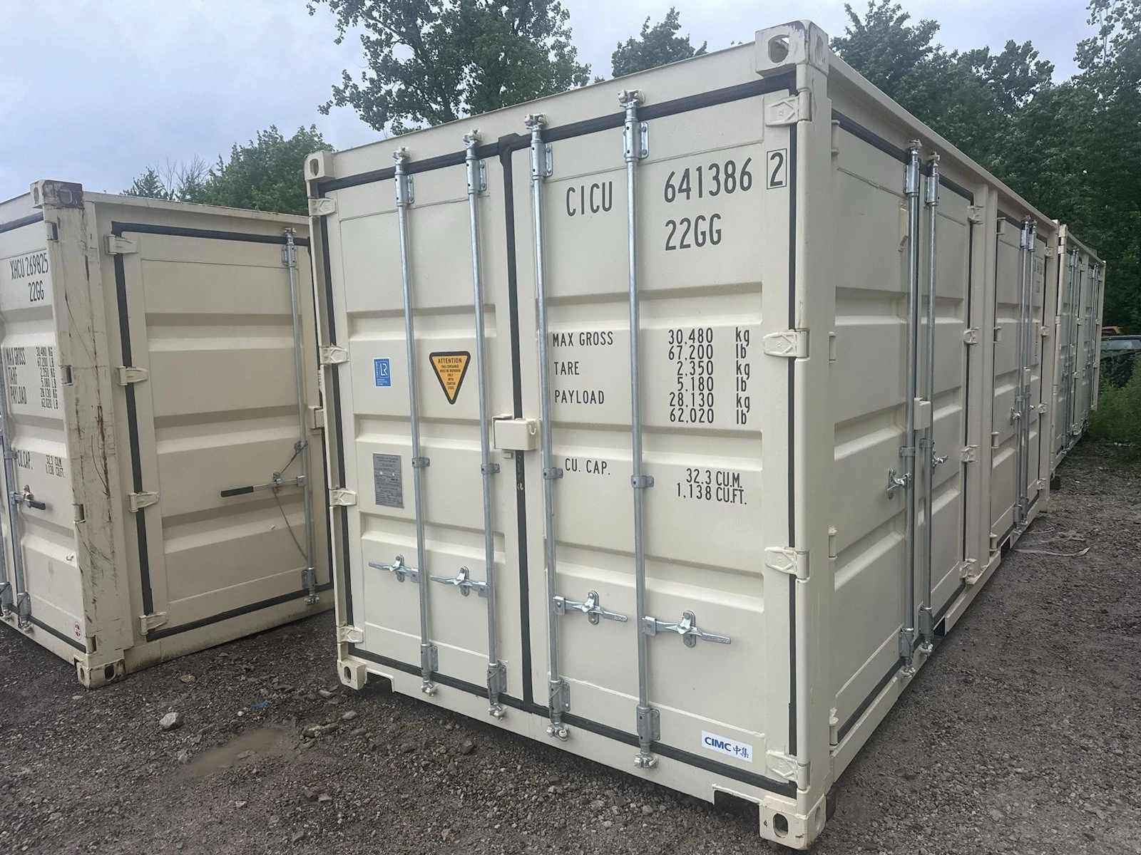 20ft Open Side Shipping Container - One Trip - With Side Doors - photo 1