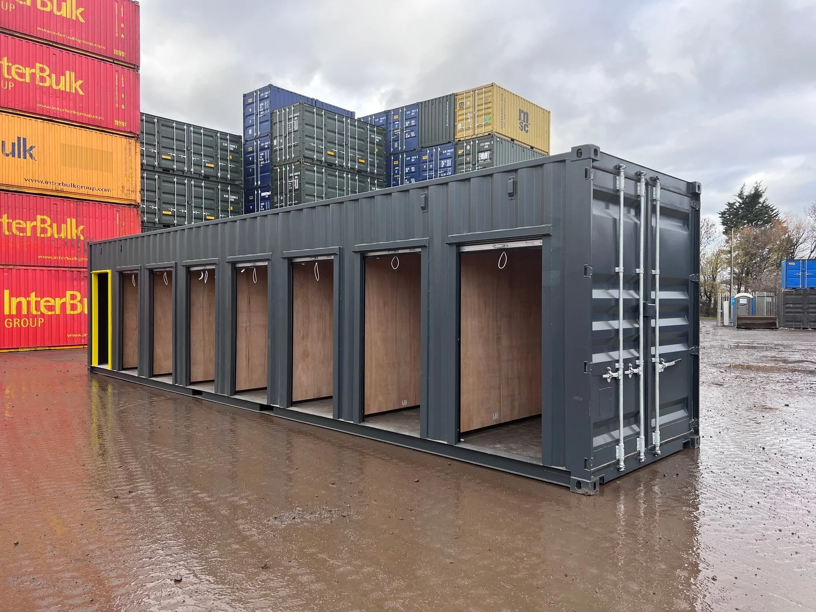 40ft High Cube Multi-Store Container - 7-Bay Self Storage Unit - photo 2