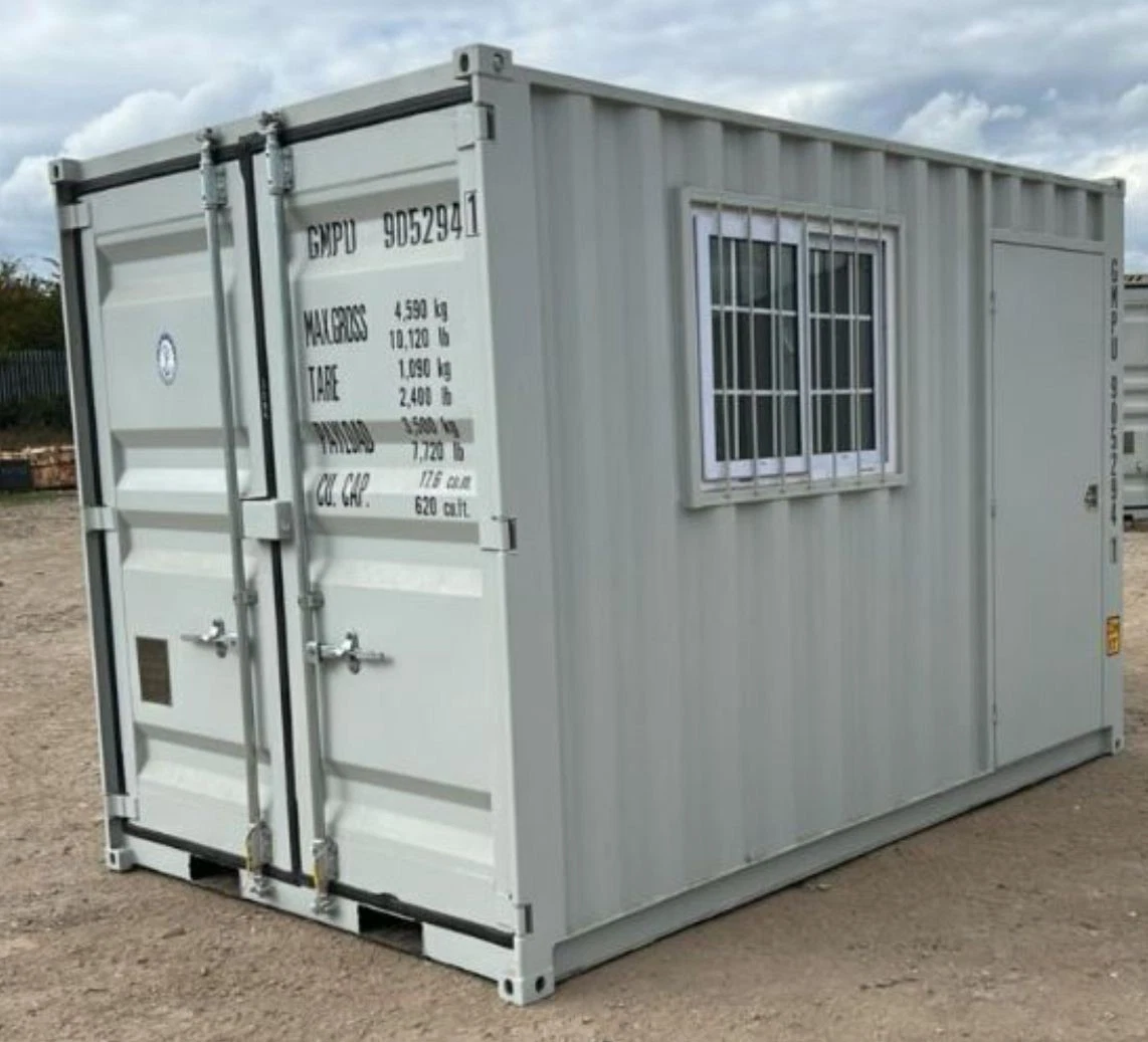 9ft Container Office with Window and Side Door - photo 1
