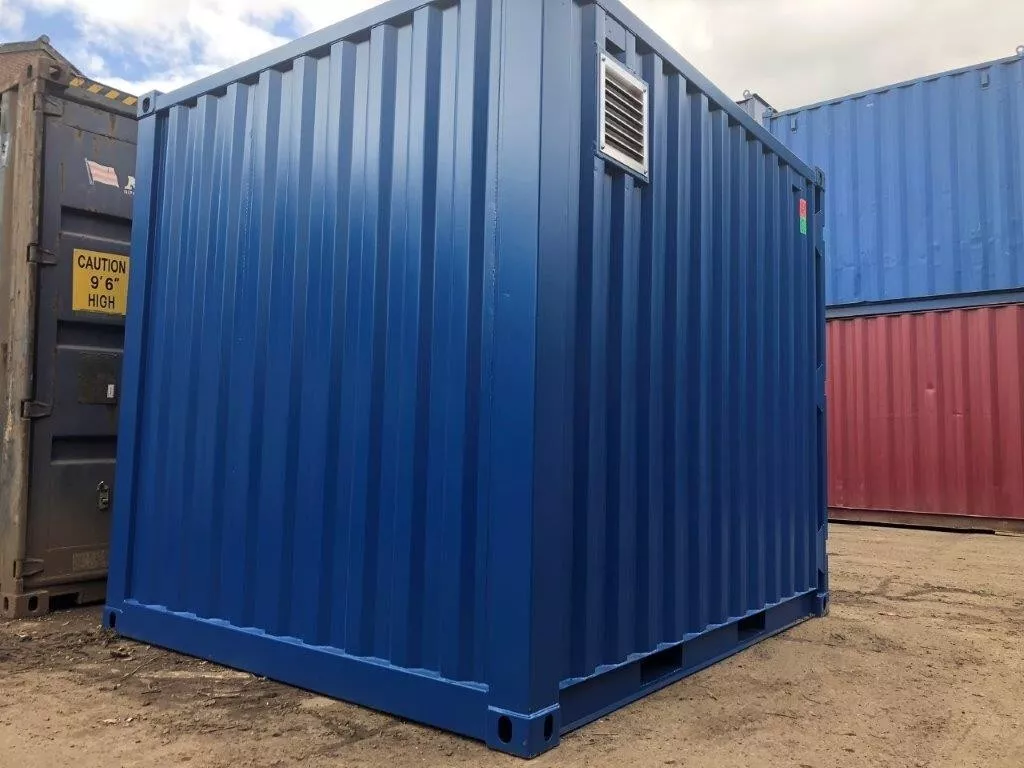 10ft bunded shipping container with integrated spill containment system