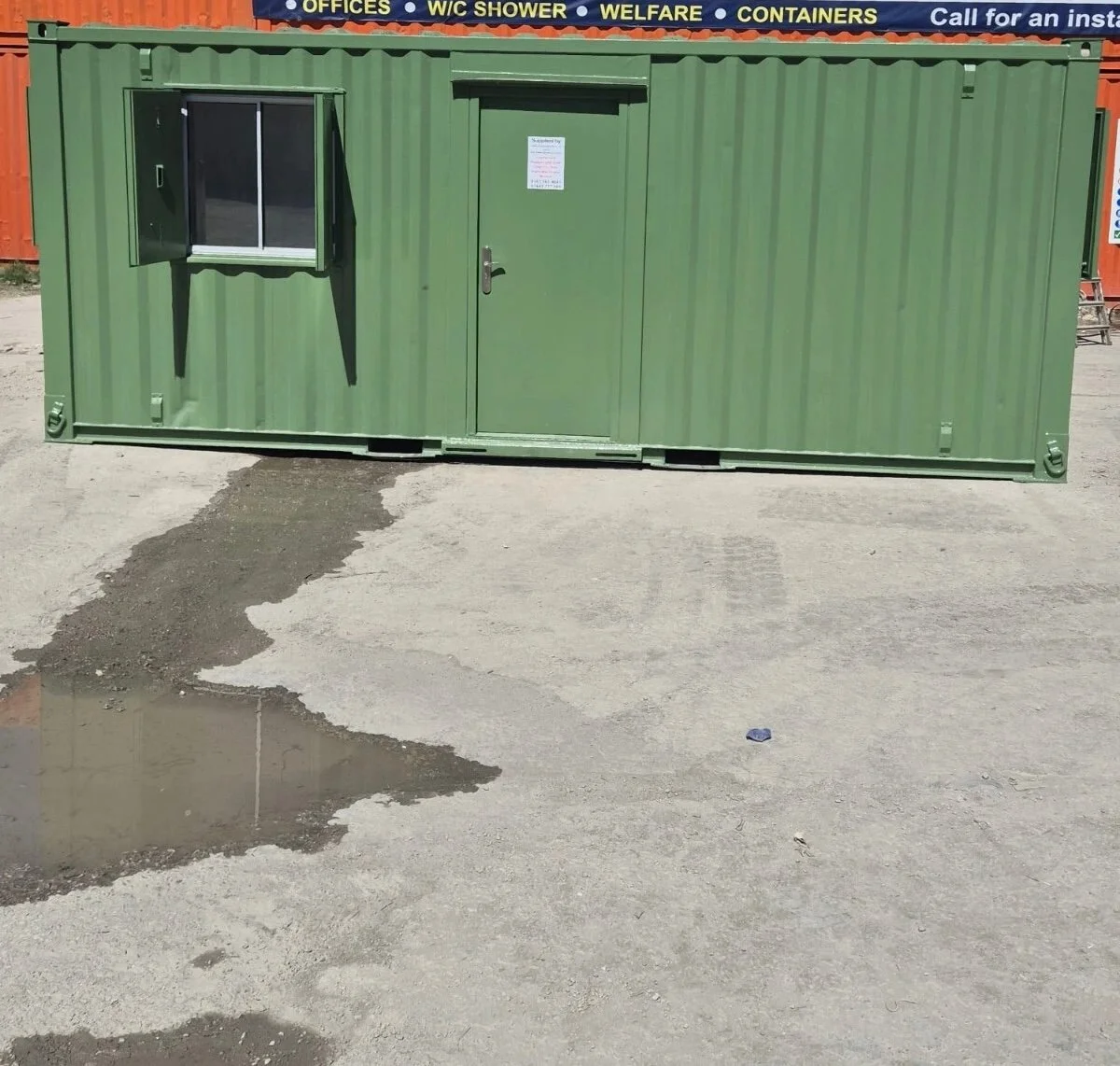 20ft x 8ft Mobile Office Container - Open Plan Workspace - photo 1