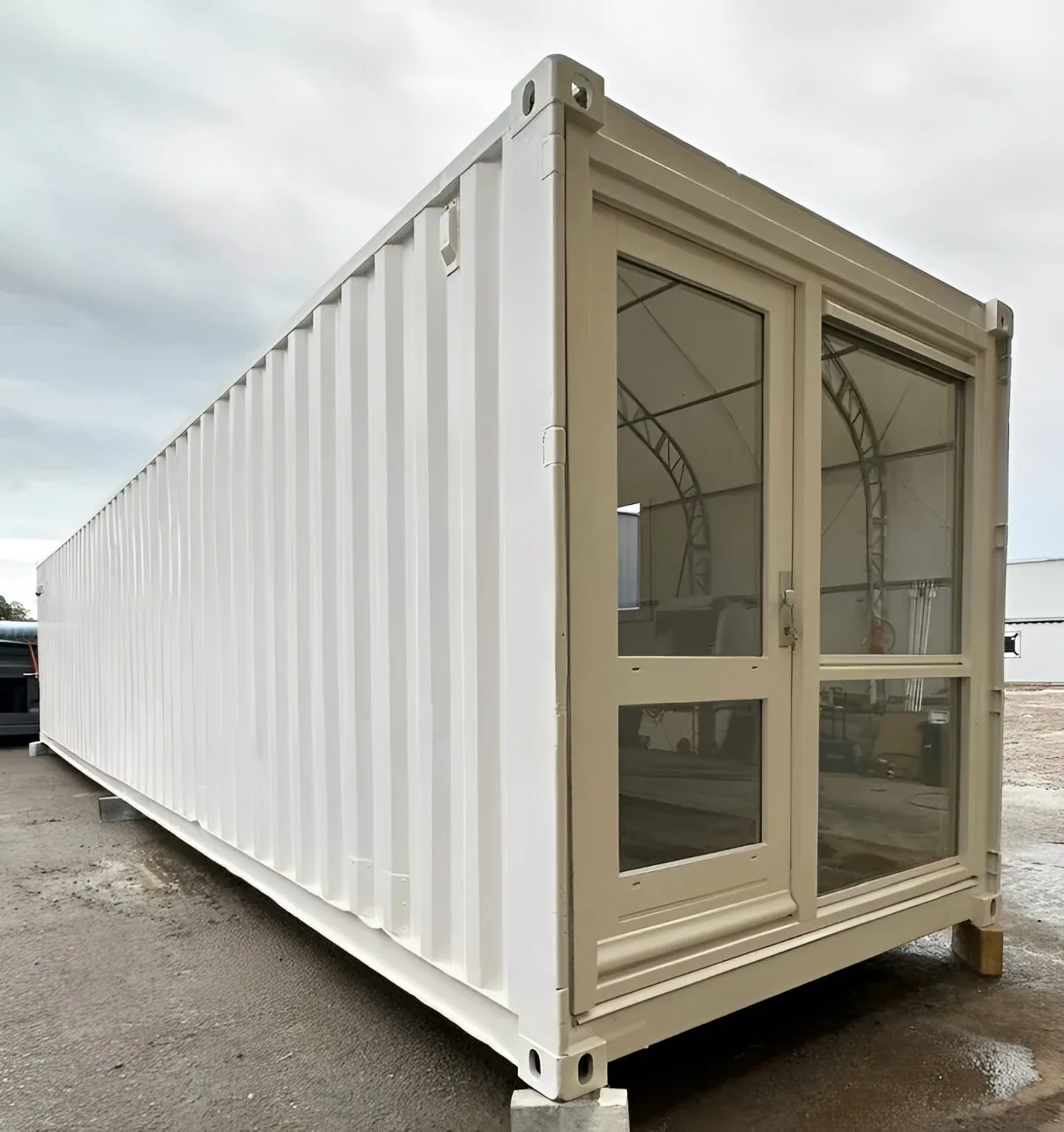 Converted 40ft Shipping Container Office \| Open Plan Portable Office - photo 3