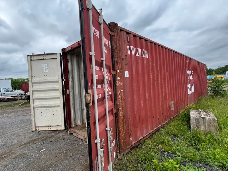 45ft Steel Shipping Container Red - Used - photo 3