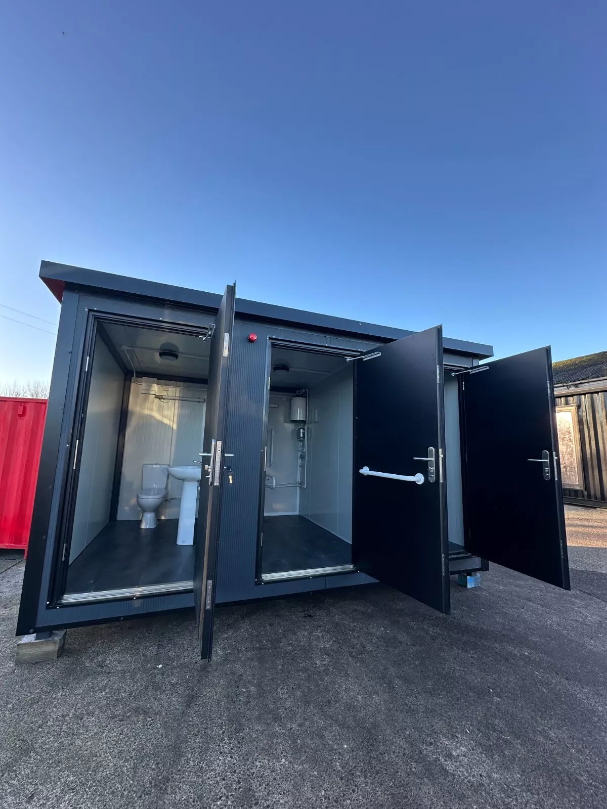 Triple Toilet Unit (Customizable) - Shipping Container Toilet Block - photo 1