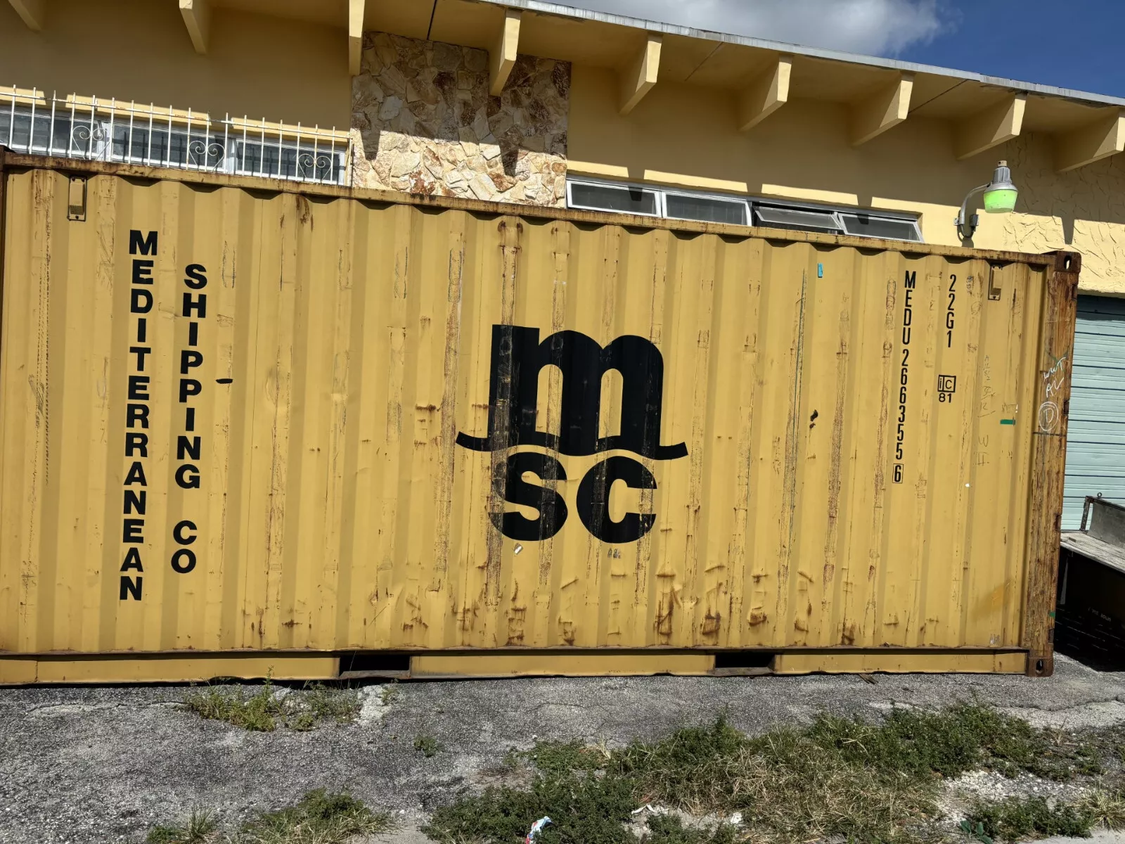 20ft Conex Shipping & Storage Container - Yellow/Gold - photo 2