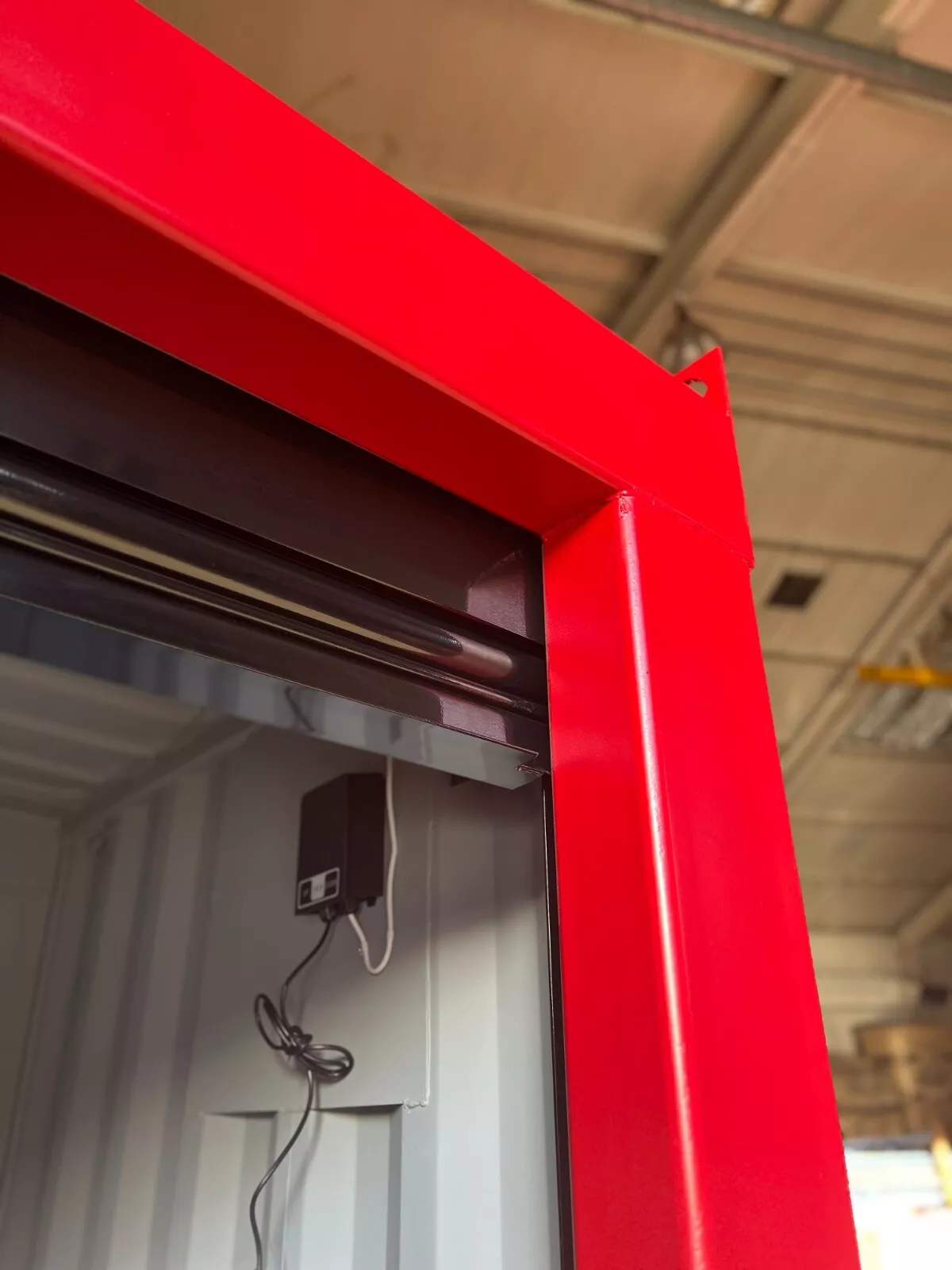 6ft Bespoke Roller Shuttered Shipping Container \| Motorized Coiling Door - photo 3