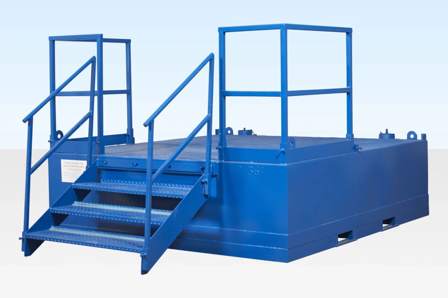 Double Mains Toilet Waste Tank - 500 Gallon Steel Waste Tank - photo 3