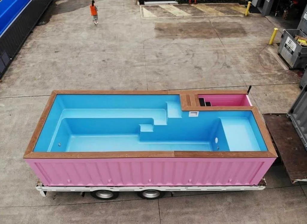 Pink 20 Ft Container Pool for Sale - photo 1