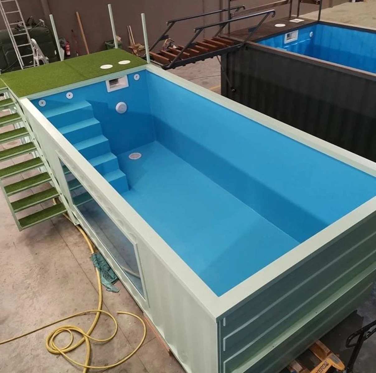 30ft Container Pool for Sale \| Custom Shipping Container Pools - photo 1
