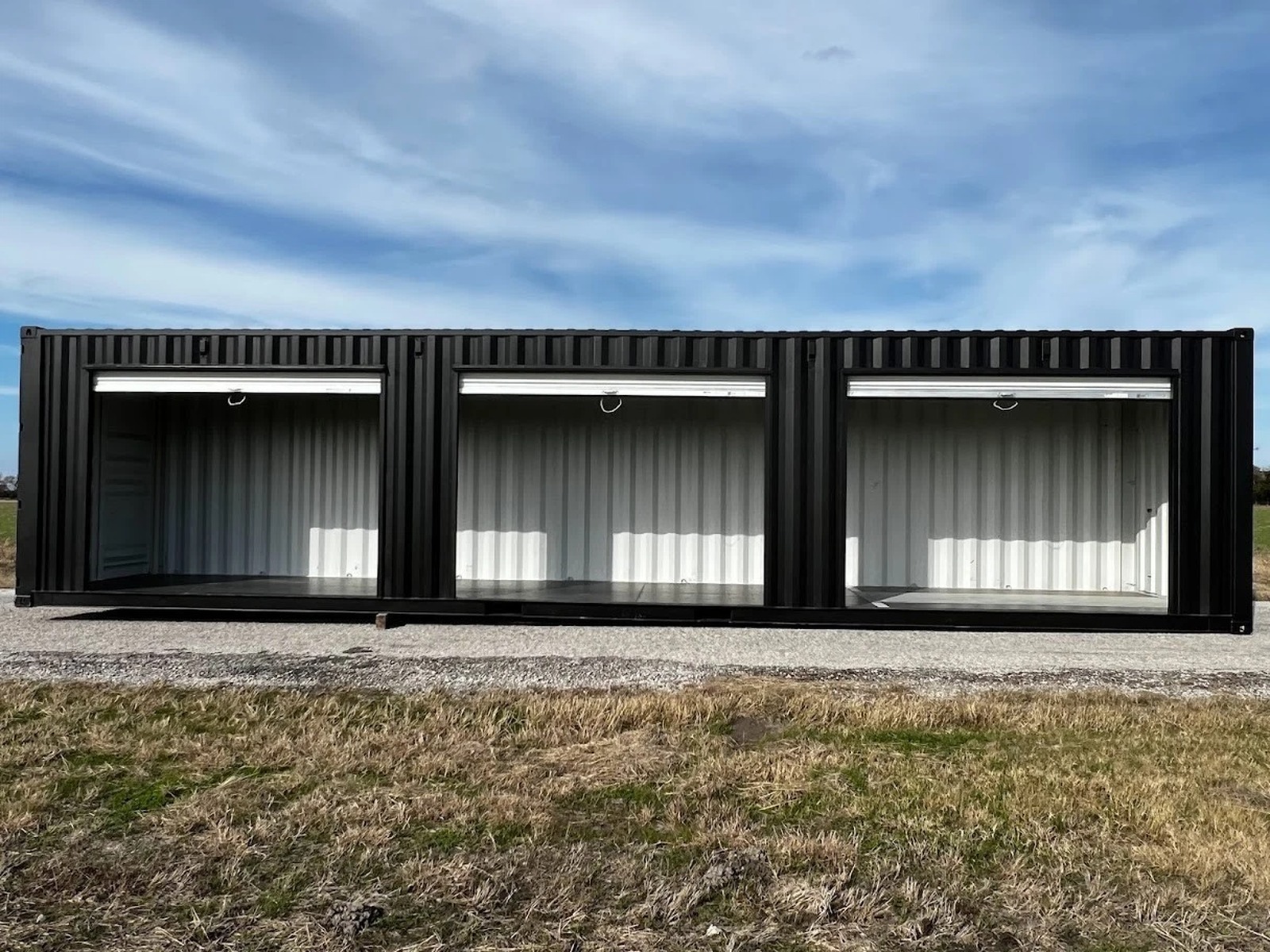 40ft Shipping Container With 3 Roll-Up Side Doors - photo 1