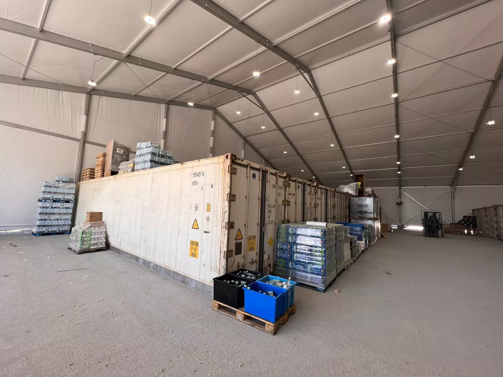 40ft high cube refrigerated storage container with Carrier Primeline refrigeration system