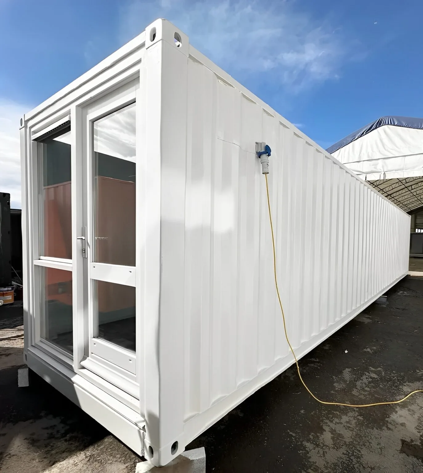 Converted 40ft Shipping Container Office \| Open Plan Portable Office - photo 2