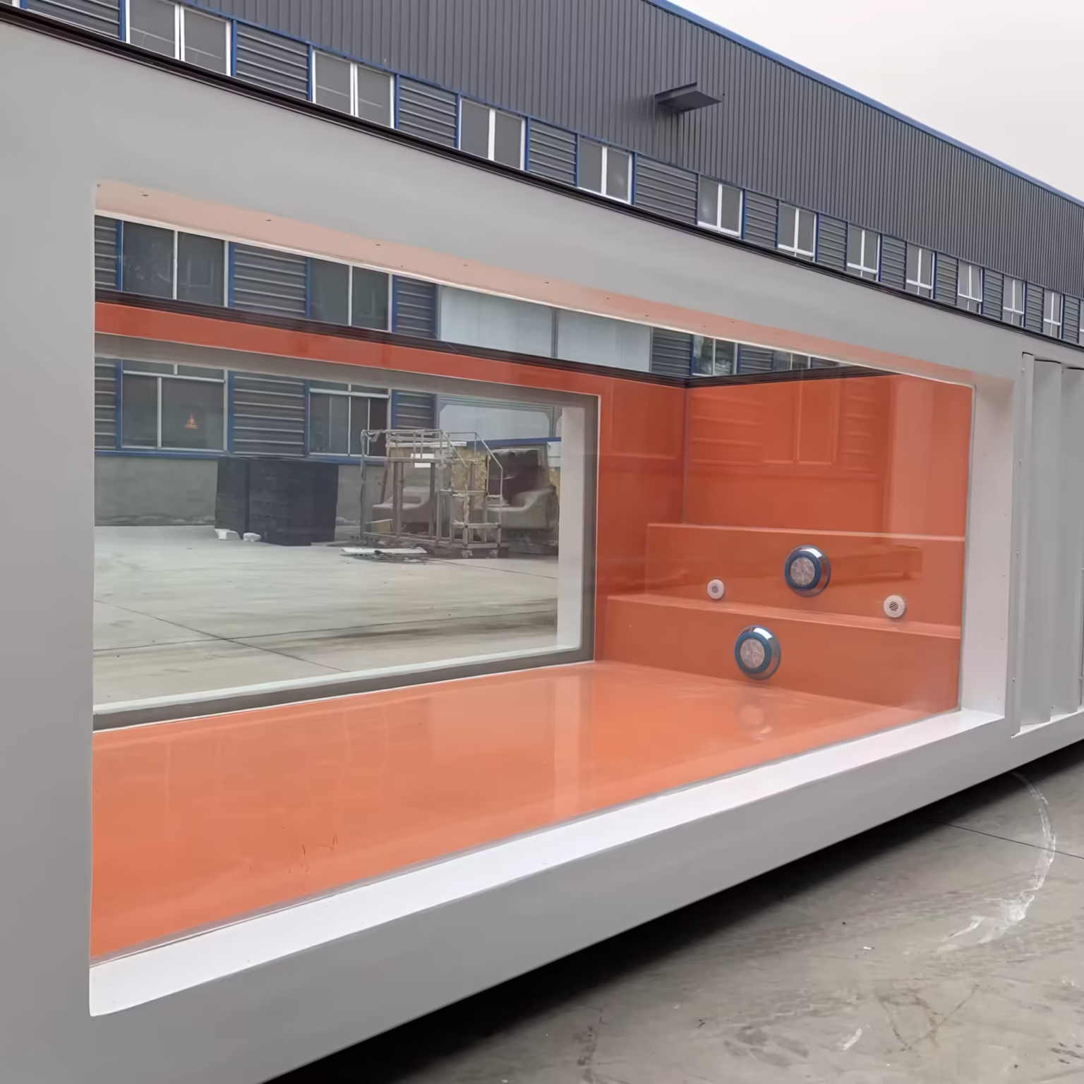20ft Container Swimming Pool With Fiberglass Window