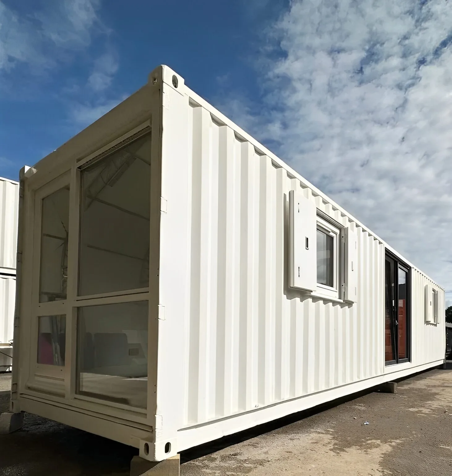 Converted 40ft Shipping Container Office \| Open Plan Portable Office - photo 1