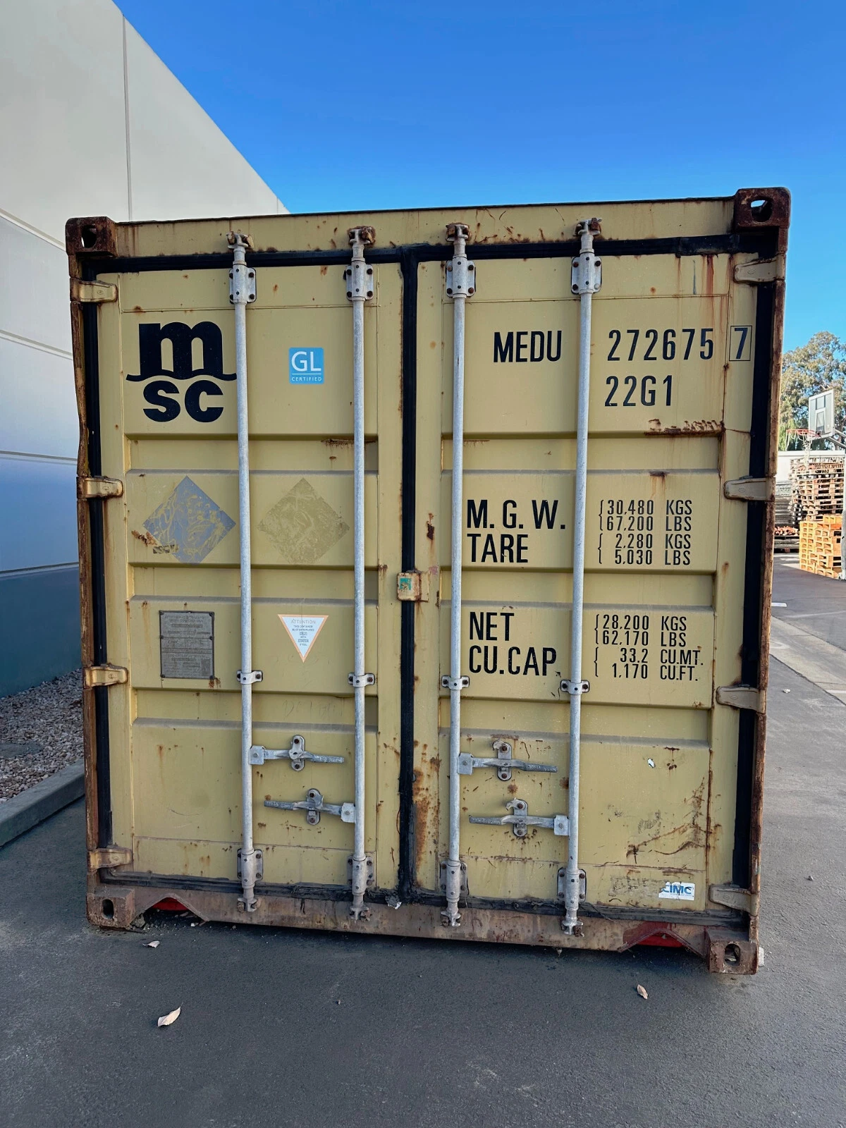 20ft Conex Shipping & Storage Container - Yellow/Gold - photo 4