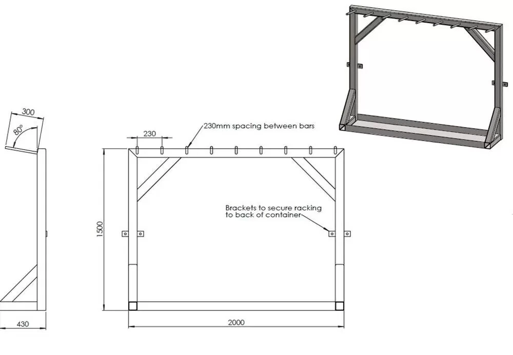 10ft x 8ft Rigging Loft / Tackle Store Steel Storage Container - photo 2