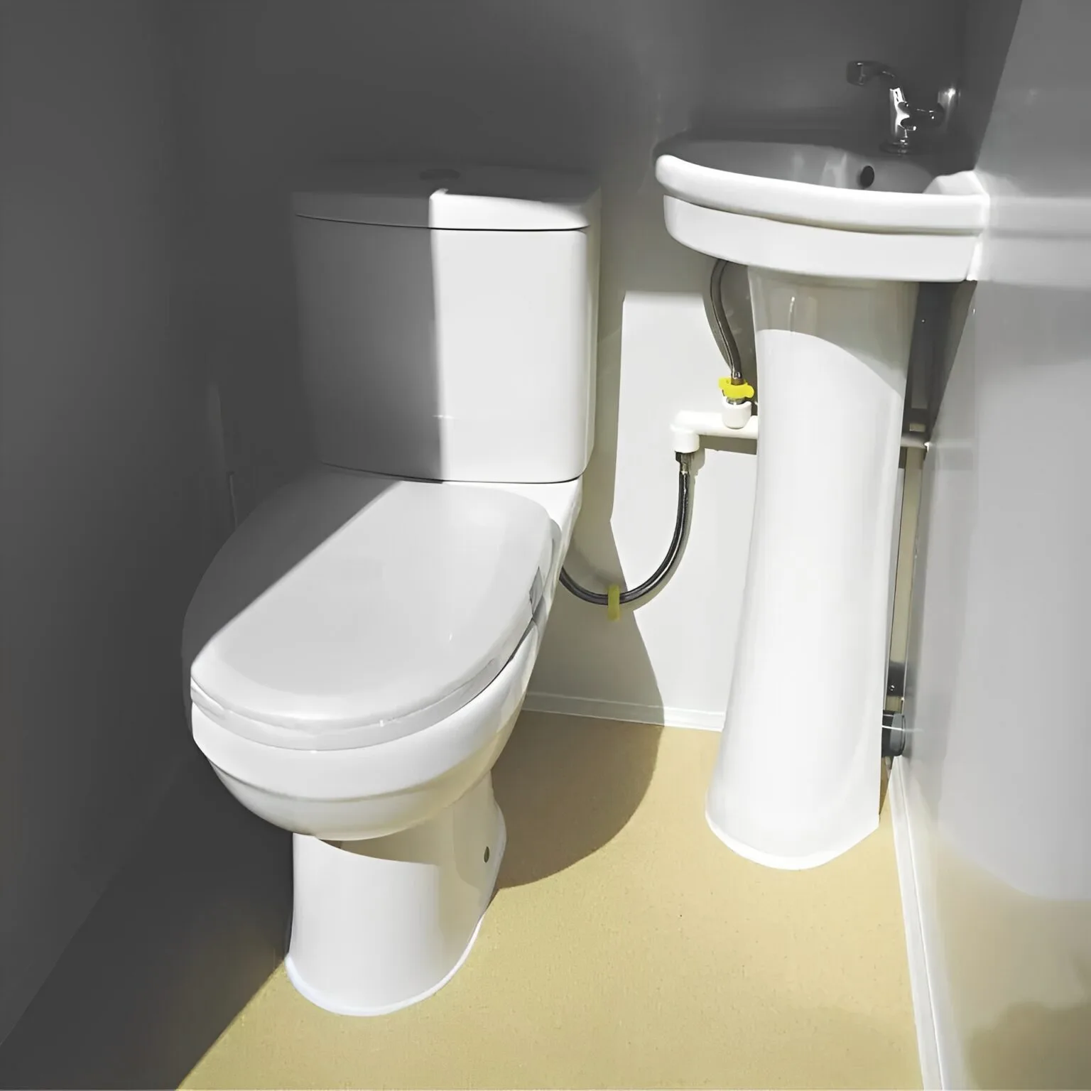 Dual Portable Toilet and Bathroom - Mobile Restroom with Sink 110V - photo 4