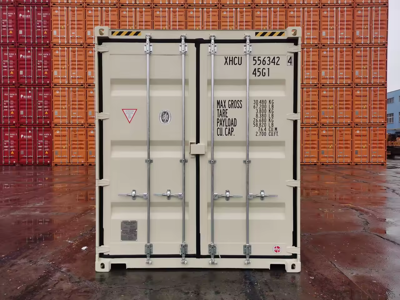 40HC high cube shipping container with custom logo branding