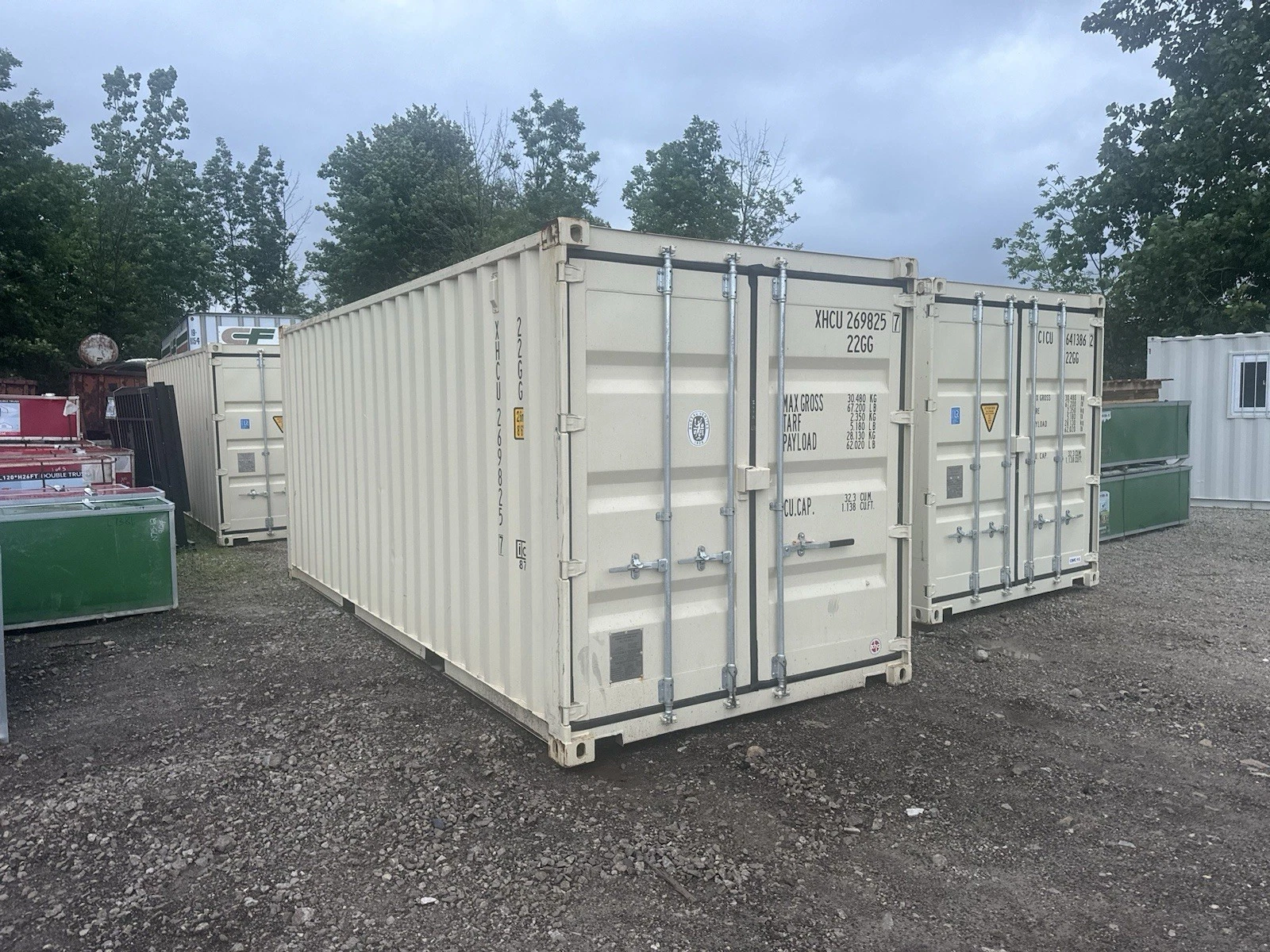 20ft open side shipping container with full-length side access doors