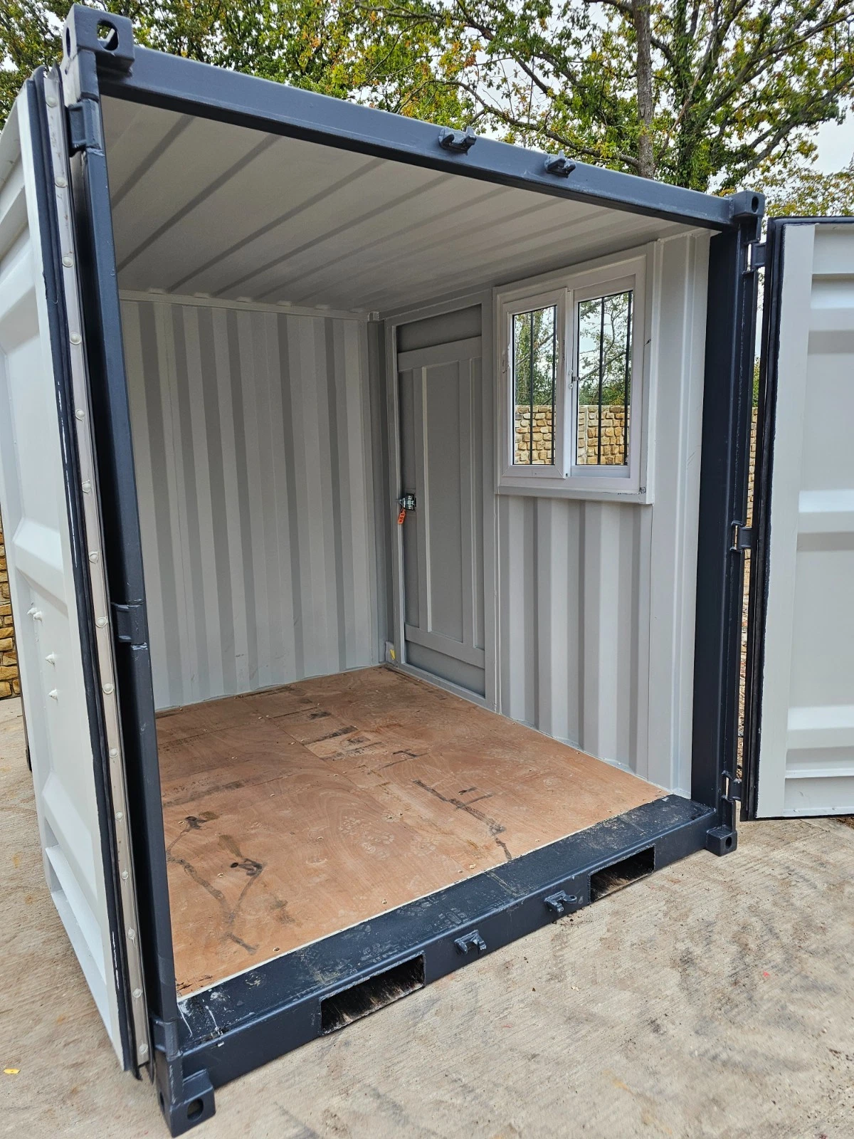 8ft Shipping Container Site Safe Lock Up Box Toolbox - photo 4